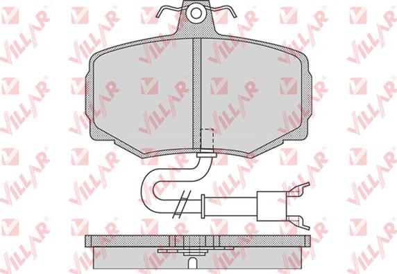 Villar 626.0753 - Гальмівні колодки, дискові гальма autozip.com.ua