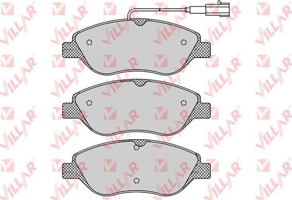 Villar 626.0765 - Гальмівні колодки, дискові гальма autozip.com.ua