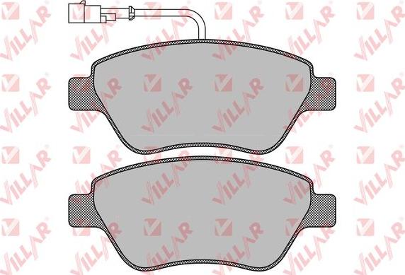 Villar 626.0763 - Гальмівні колодки, дискові гальма autozip.com.ua