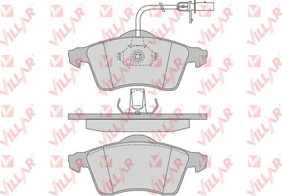 Villar 626.0787 - Гальмівні колодки, дискові гальма autozip.com.ua