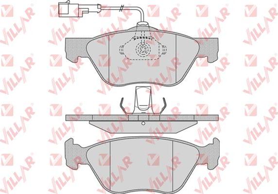 Villar 626.0720 - Гальмівні колодки, дискові гальма autozip.com.ua