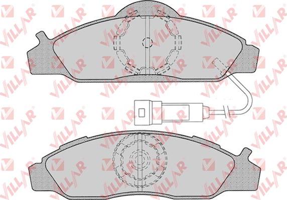 Villar 626.0721 - Гальмівні колодки, дискові гальма autozip.com.ua