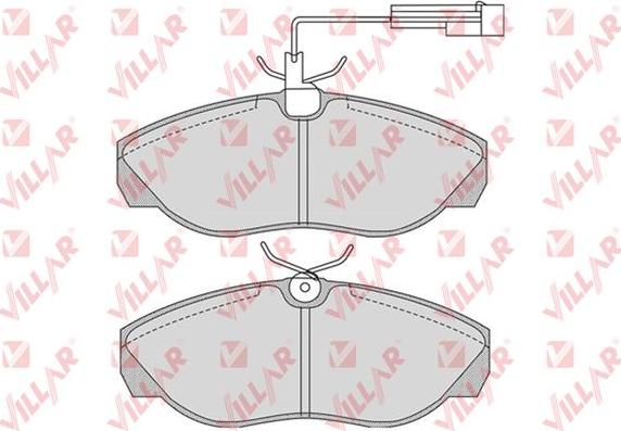 Villar 626.0774 - Гальмівні колодки, дискові гальма autozip.com.ua