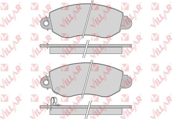 Villar 626.0775 - Гальмівні колодки, дискові гальма autozip.com.ua