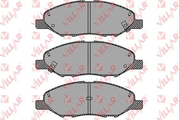 Villar 626.1497 - Гальмівні колодки, дискові гальма autozip.com.ua