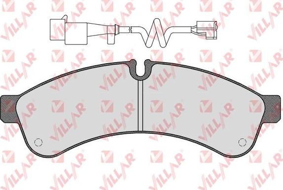 Villar 626.1461A - Гальмівні колодки, дискові гальма autozip.com.ua