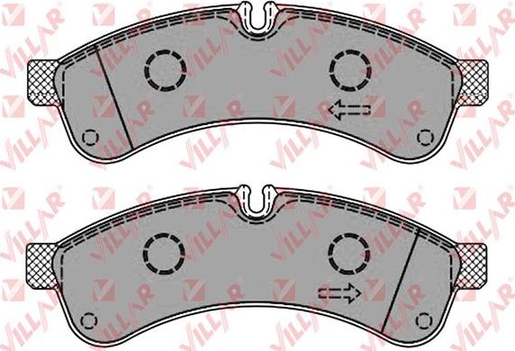 Villar 626.1461 - Гальмівні колодки, дискові гальма autozip.com.ua