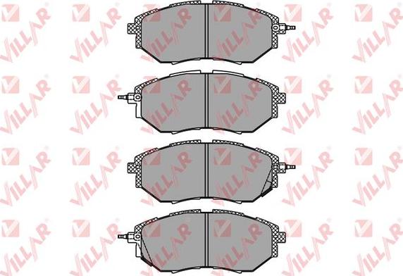 Villar 626.1402 - Гальмівні колодки, дискові гальма autozip.com.ua