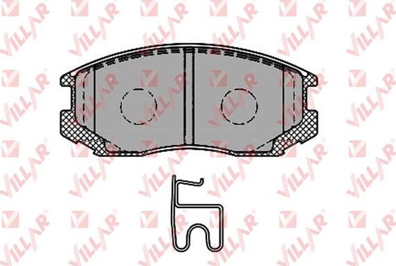 Villar 626.1427 - Гальмівні колодки, дискові гальма autozip.com.ua