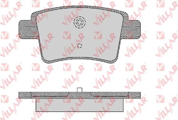 Villar 626.1475 - Гальмівні колодки, дискові гальма autozip.com.ua