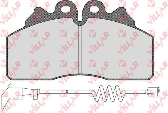 Villar 626.1586A - Гальмівні колодки, дискові гальма autozip.com.ua