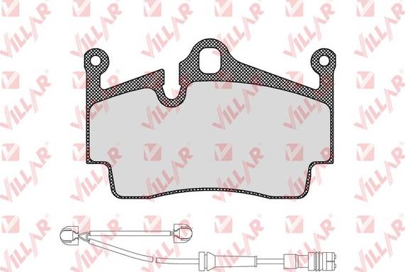 Villar 626.1583A - Гальмівні колодки, дискові гальма autozip.com.ua