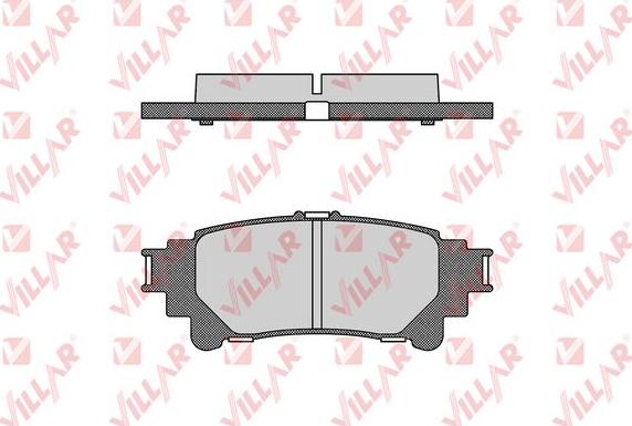 Villar 626.1693 - Гальмівні колодки, дискові гальма autozip.com.ua