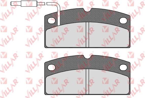 Villar 626.1649 - Гальмівні колодки, дискові гальма autozip.com.ua