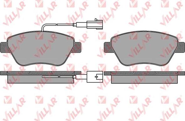 Villar 626.1656 - Гальмівні колодки, дискові гальма autozip.com.ua