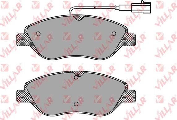 Villar 626.1658 - Гальмівні колодки, дискові гальма autozip.com.ua