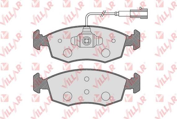 Villar 626.1653 - Гальмівні колодки, дискові гальма autozip.com.ua