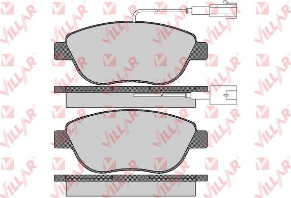 Villar 626.1657 - Гальмівні колодки, дискові гальма autozip.com.ua