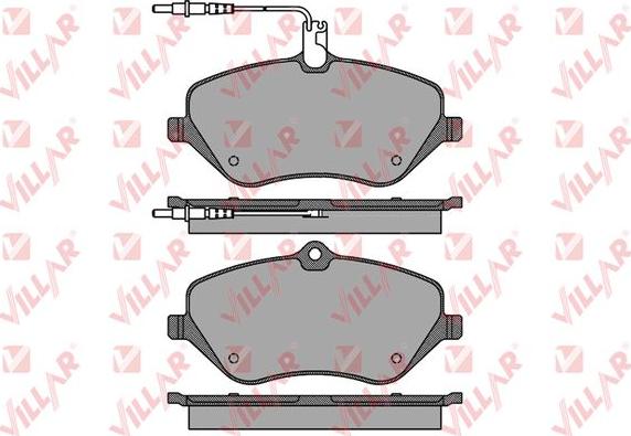 Villar 626.1666 - Гальмівні колодки, дискові гальма autozip.com.ua