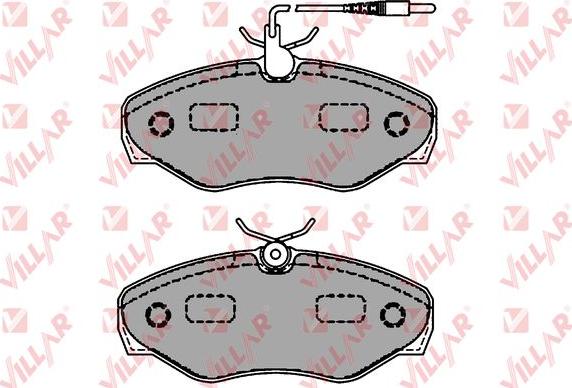 Villar 626.1660 - Гальмівні колодки, дискові гальма autozip.com.ua