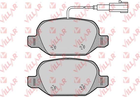 Villar 626.1661 - Гальмівні колодки, дискові гальма autozip.com.ua