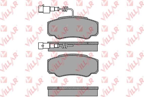 Villar 626.1662 - Гальмівні колодки, дискові гальма autozip.com.ua