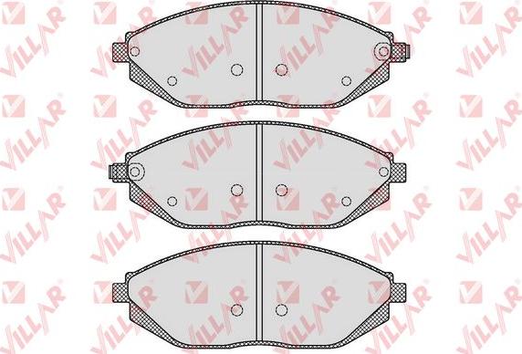 Villar 626.1629 - Гальмівні колодки, дискові гальма autozip.com.ua