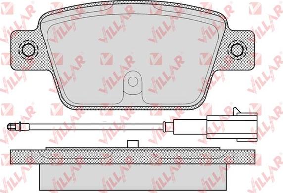 Villar 626.1676 - Гальмівні колодки, дискові гальма autozip.com.ua