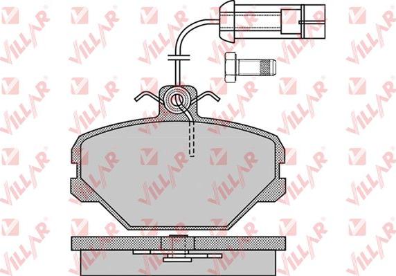 Villar 626.1092 - Гальмівні колодки, дискові гальма autozip.com.ua