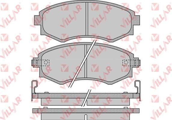 Villar 626.1097 - Гальмівні колодки, дискові гальма autozip.com.ua