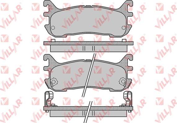 Villar 626.1044 - Гальмівні колодки, дискові гальма autozip.com.ua