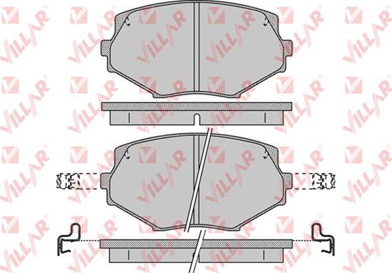 Villar 626.1043 - Гальмівні колодки, дискові гальма autozip.com.ua