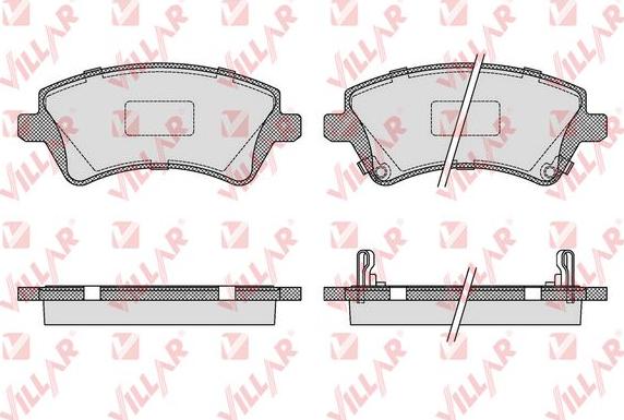 Villar 626.1002 - Гальмівні колодки, дискові гальма autozip.com.ua