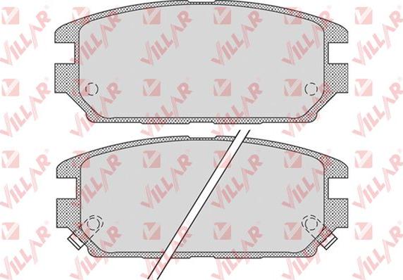 Villar 626.1016 - Гальмівні колодки, дискові гальма autozip.com.ua