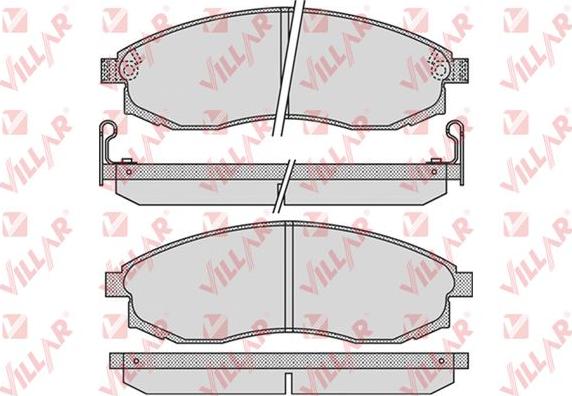 Villar 626.1030 - Гальмівні колодки, дискові гальма autozip.com.ua