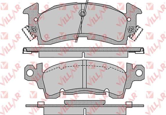 Villar 626.1032 - Гальмівні колодки, дискові гальма autozip.com.ua