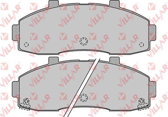 Villar 626.1020 - Гальмівні колодки, дискові гальма autozip.com.ua