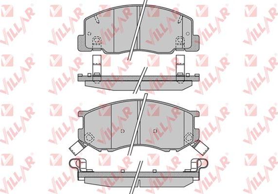 Villar 626.1021 - Гальмівні колодки, дискові гальма autozip.com.ua