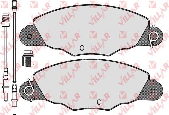 Villar 626.1140 - Гальмівні колодки, дискові гальма autozip.com.ua