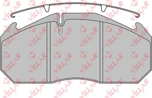 Villar 626.1152 - Гальмівні колодки, дискові гальма autozip.com.ua