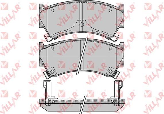 Villar 626.1101 - Гальмівні колодки, дискові гальма autozip.com.ua