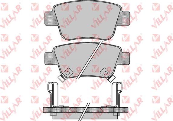 Villar 626.1113 - Гальмівні колодки, дискові гальма autozip.com.ua