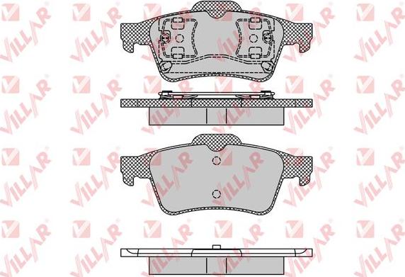 Villar 626.1189 - Гальмівні колодки, дискові гальма autozip.com.ua