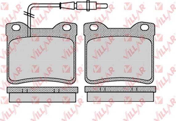 Villar 626.1134 - Гальмівні колодки, дискові гальма autozip.com.ua