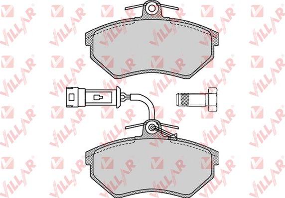 Villar 626.1136 - Гальмівні колодки, дискові гальма autozip.com.ua