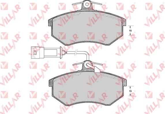 Villar 626.1868 - Гальмівні колодки, дискові гальма autozip.com.ua