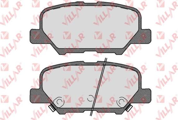 Villar 626.1802 - Гальмівні колодки, дискові гальма autozip.com.ua