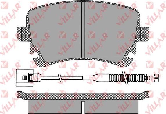 Villar 626.1398A - Гальмівні колодки, дискові гальма autozip.com.ua