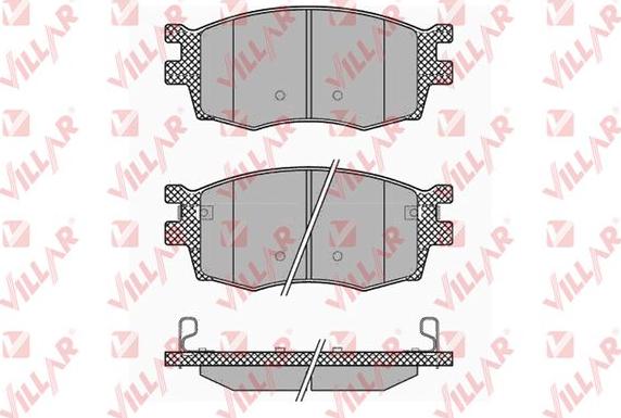 Villar 626.1345 - Гальмівні колодки, дискові гальма autozip.com.ua