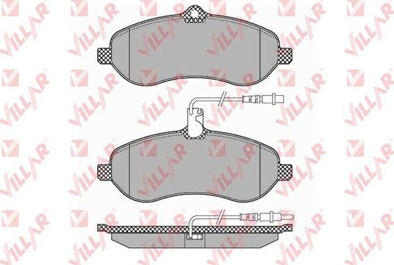 Villar 626.1348 - Гальмівні колодки, дискові гальма autozip.com.ua